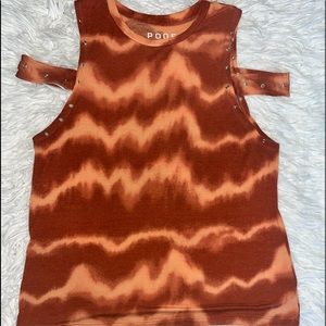 Poof Apparel Over-The-Shoulder Tye Dye Shirt